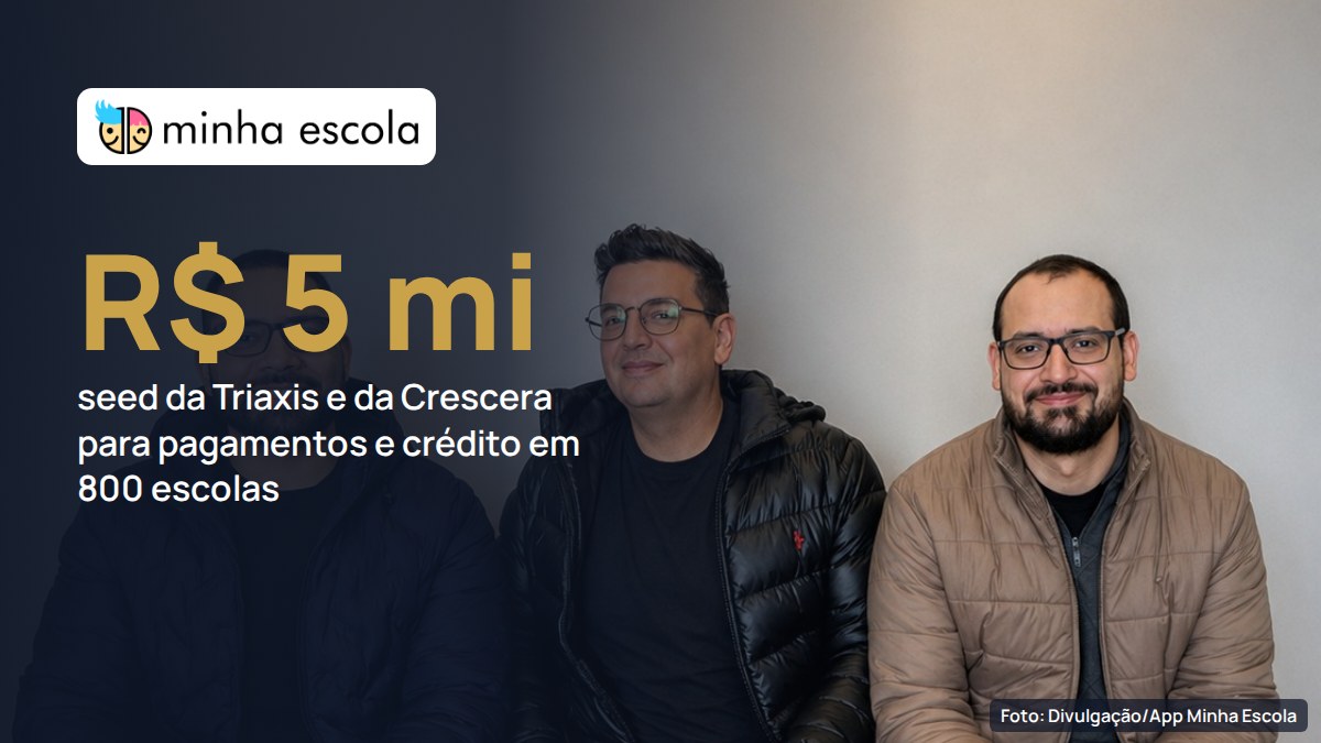 App Minha Escola capta R$ 5 milhões com Triaxis e Crescera para levar pagamentos e crédito a 800 escolas