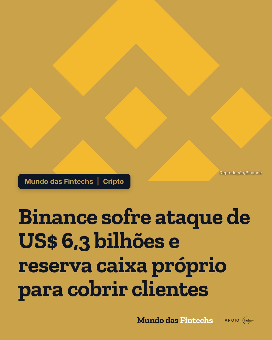 Binance sofre ataque de US$ 6,3 bilhões e reserva caixa próprio para cobrir clientes no último…
