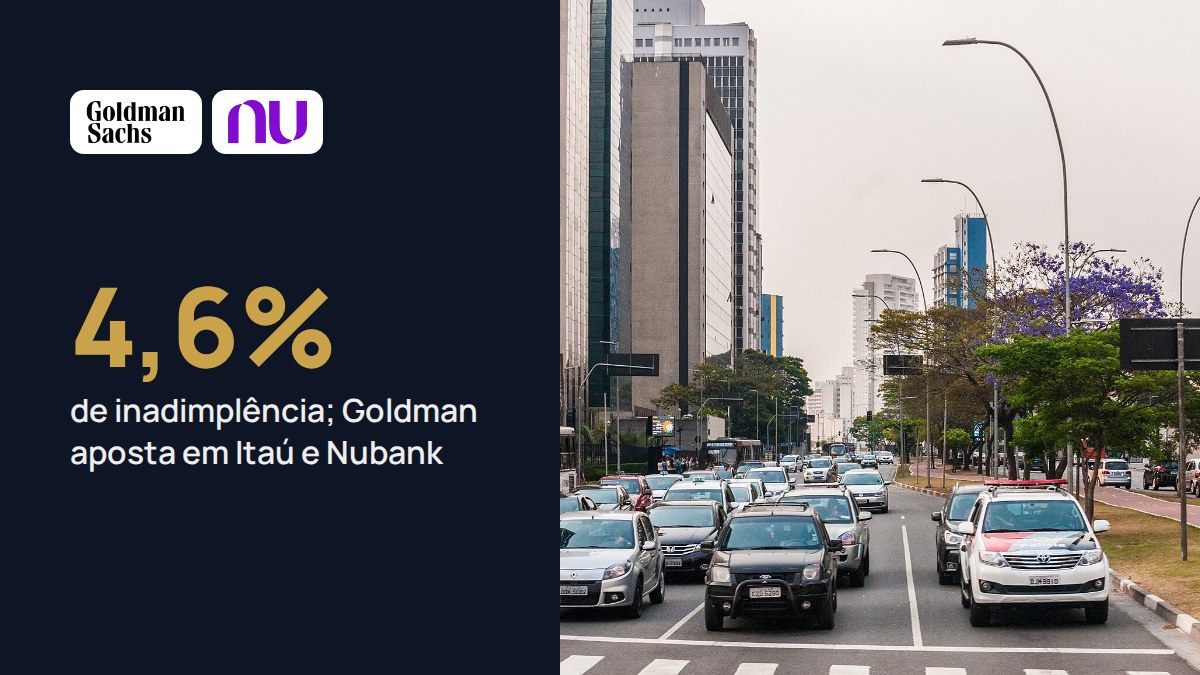 Goldman põe Nubank ao lado do Itaú como aposta para um crédito pior, com inadimplência em 4,6%