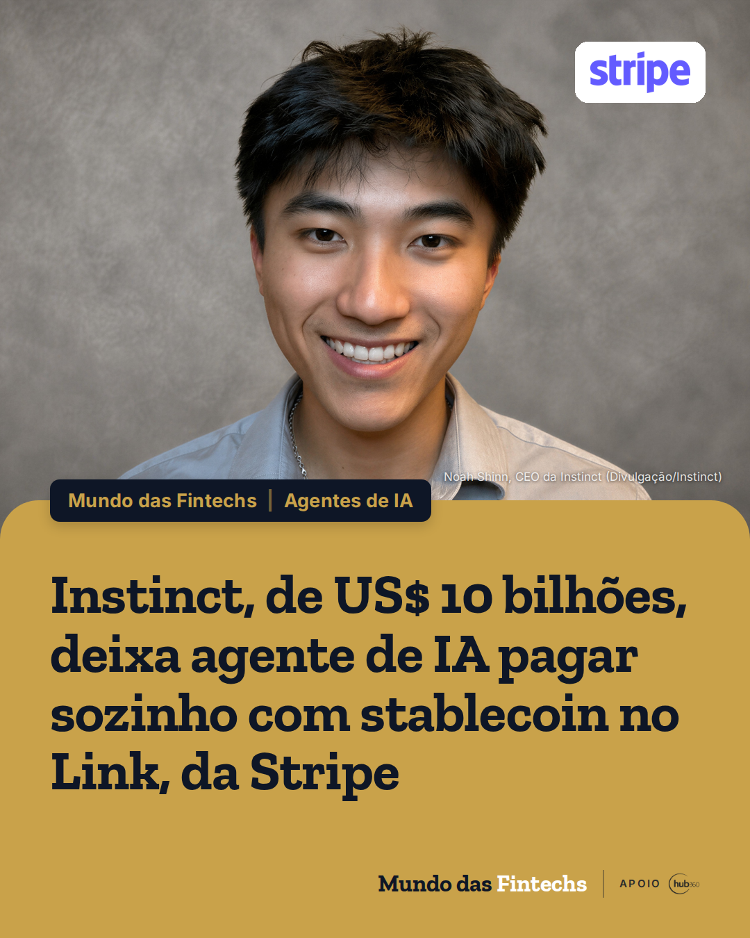 Instinct, avaliada em US$ 10 bilhões, deixa seu agente de IA pagar sozinho com saldo em…