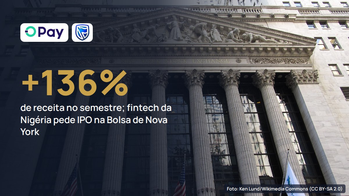 OPay pede IPO em Nova York com receita 136% maior e crédito como metade do faturamento