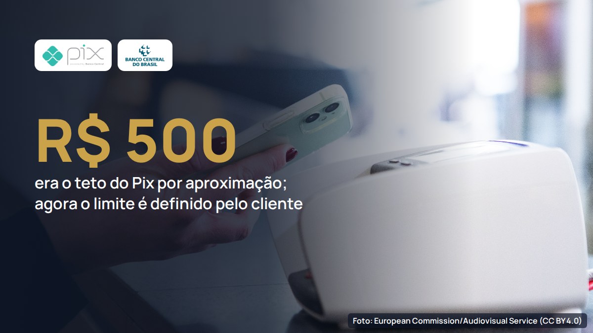 Pix por aproximação perde o teto de R$ 500 e passa a seguir o limite definido pelo cliente